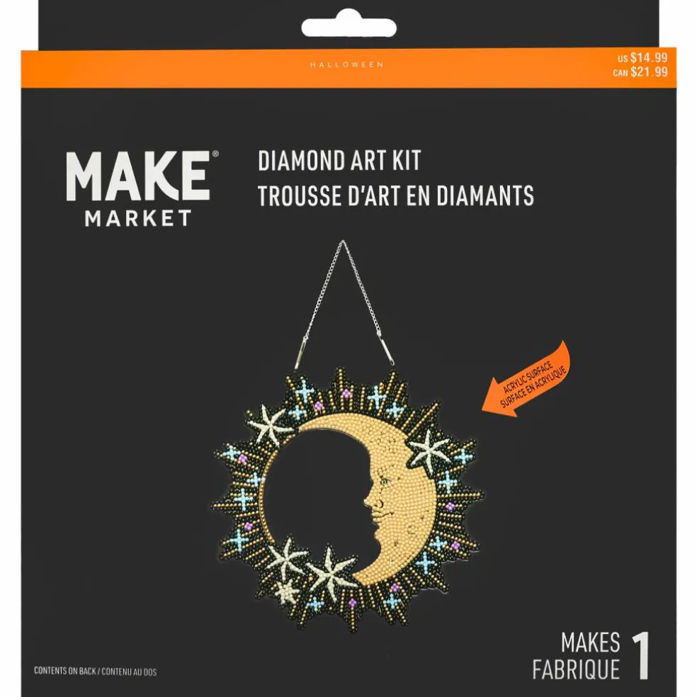8" Moon & Stars Wreath Diamond Art Kit by Make Market®