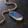Moonstone Glass Oval Pendant by Bead Landing™