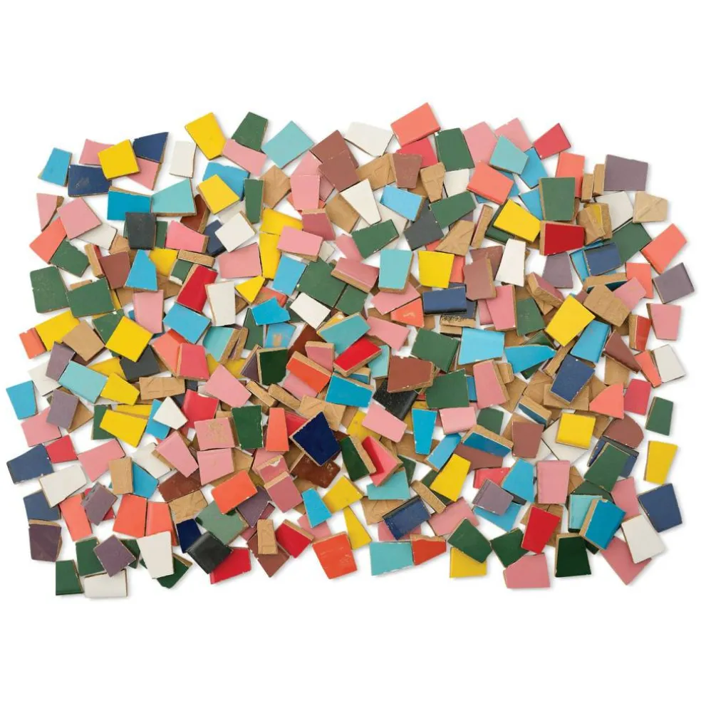 Mosaic Mercantile Crafter’s Cut Ceramic Mosaic Tiles - Irregular Shapes, 3 lb