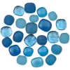 Mosaic Mercantile Glass Pebble Tiles - Sky Blue, 4 oz