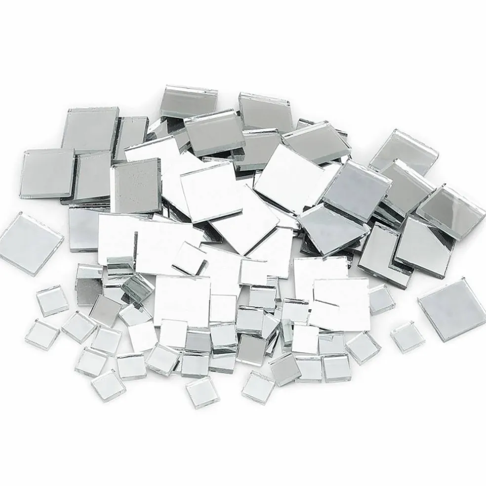 Mosaic Mirror Tiles - Square, Assorted Sizes, Pkg of 100