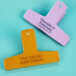 Mother's Day Holding It Together & Hard Things Large Plastic Clips, 2ct.