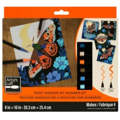 Moths Paint Marker-by-Number Kit by Artist's Loft®
