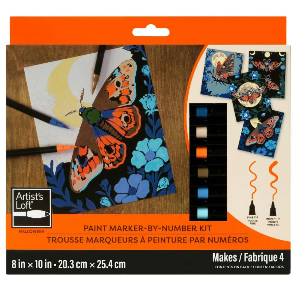 Moths Paint Marker-by-Number Kit by Artist's Loft®