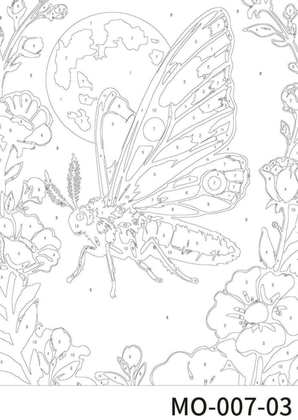 Moths Paint Marker-by-Number Kit by Artist's Loft®
