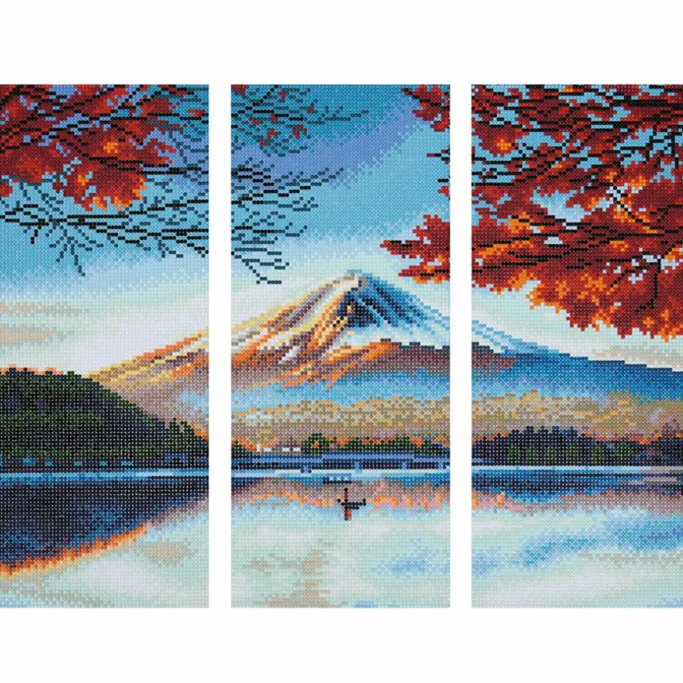 Mount Fuji 3-Panel Diamond Art Kit by Make Market®