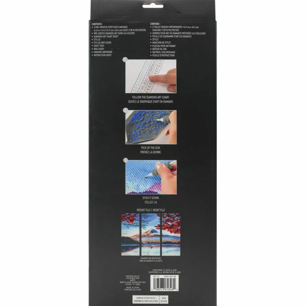 Mount Fuji 3-Panel Diamond Art Kit by Make Market®