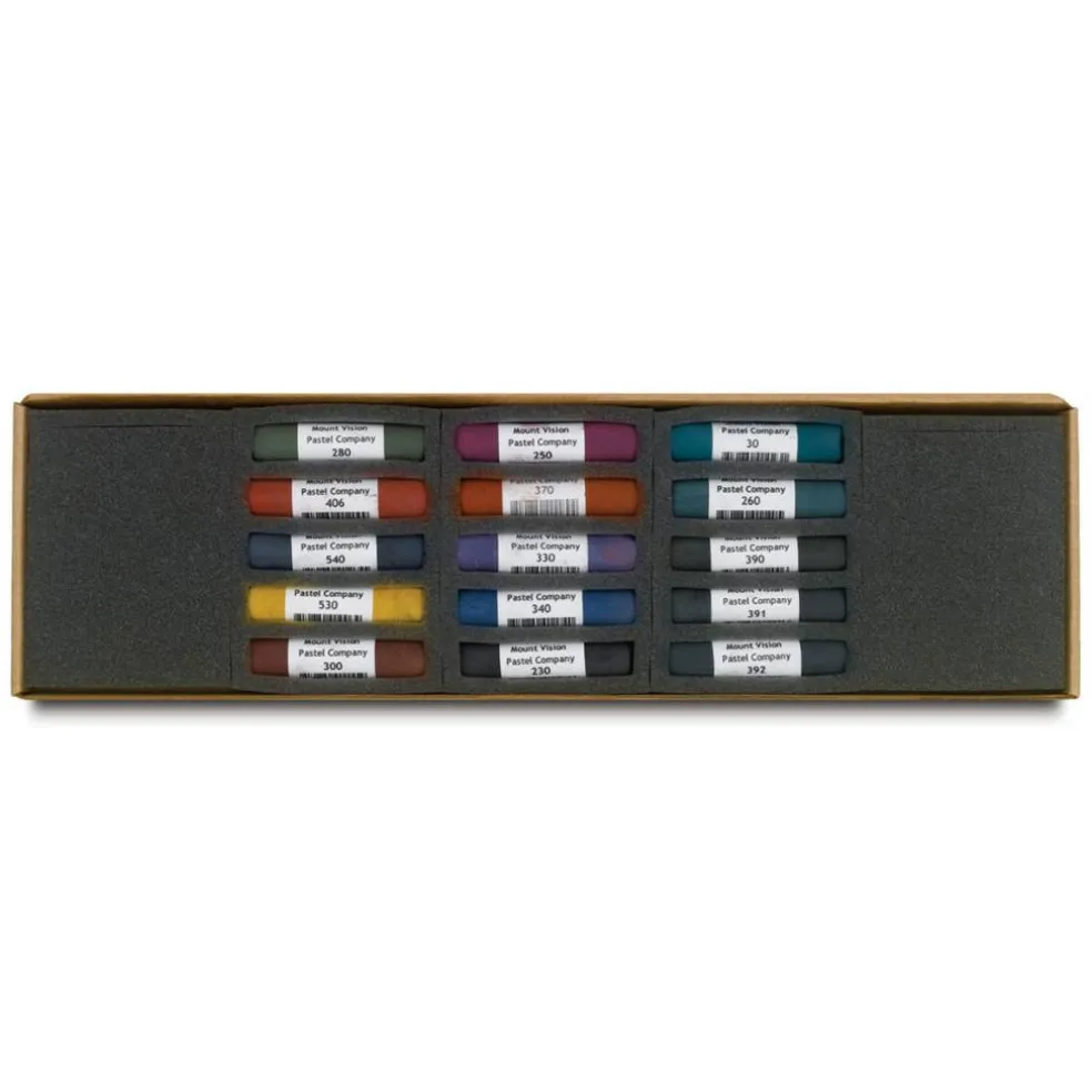 Mount Vision Soft Pastel Set - Dark Colors, Set of 15