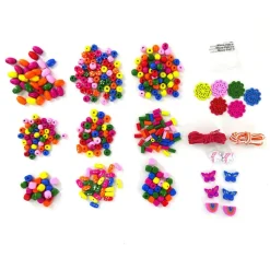 Multicolor Assorted Wood Bead Box by Creatology™