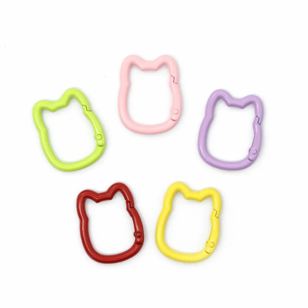 Multicolor Cat Carabiners, 5ct. by Creatology™