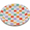 7" Multicolor Check Snack Plates, 10ct. by Celebrate It™