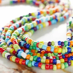 Multicolored Glass Seed Rondel Beads, 6/0 by Bead Landing™
