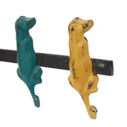 Multi Colored Metal Farmhouse Wall Hook, 5