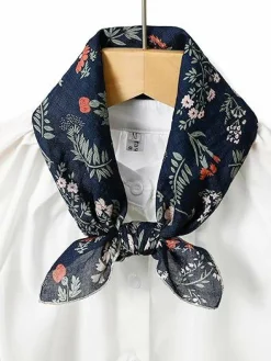 Multicolored 22''x22'' Cotton Bandana for Women and Men Multi-purpose Headband Hair Scarf Protective Coverage