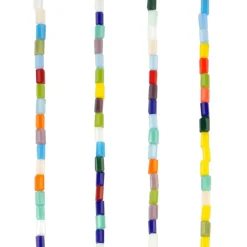Multicolor Faceted Glass Tube Beads, 4mm by Bead Landingâ„¢