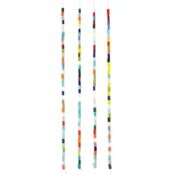 Multicolor Faceted Glass Tube Beads, 4mm by Bead Landing™