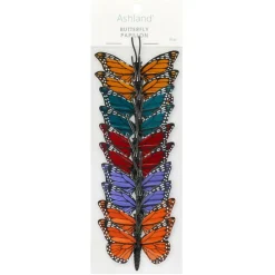 2.5" Multicolor Feather Butterflies, 10ct. by Ashland®