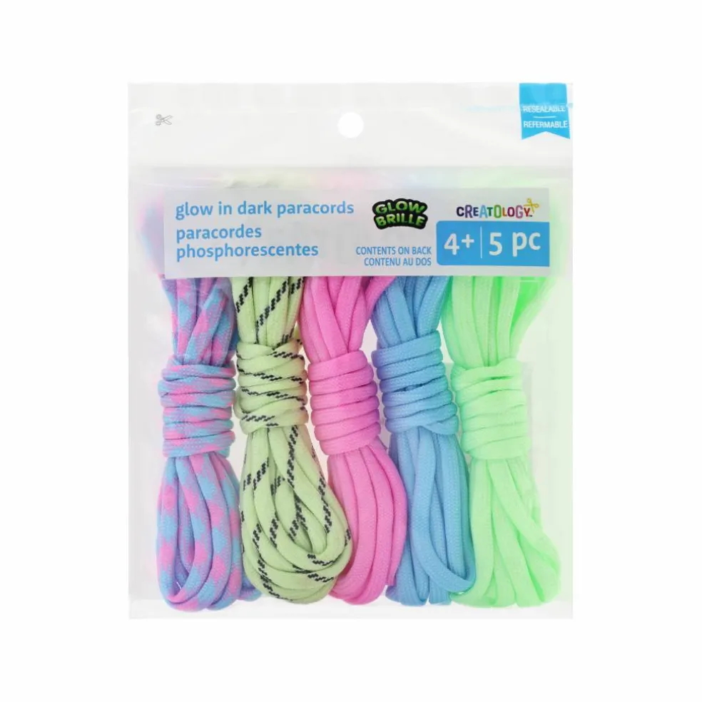 Multicolor Glow-in-the-Dark Paracord, 5ct. by Creatology™