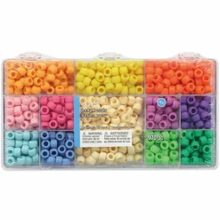 Multicolor Matte Pony Beads by Creatology™, 6mm x 9mm