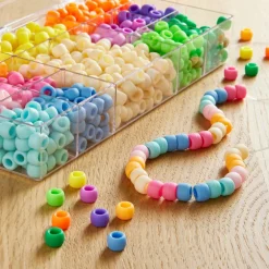 Multicolor Matte Pony Beads by Creatology™, 6mm x 9mm