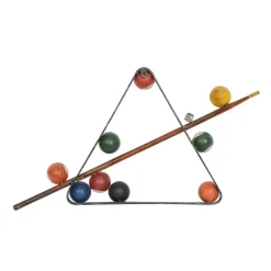 Multicolor Metal Pool Set Wall Accent