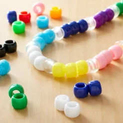 Multicolor Opaque Pony Beads by Creatologyâ„¢, 6mm x 9mm