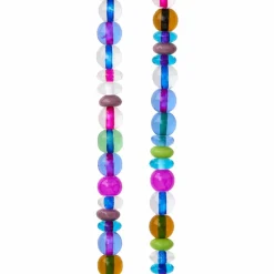 Multicolor Small Lampwork Glass Rondelle Beads, 6mm by Bead Landing™