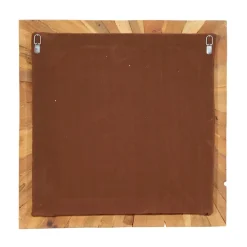Multicolor Starburst Teak Wood Wall Décor
