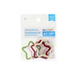 Multicolor Star Carabiners, 5ct. by Creatology™