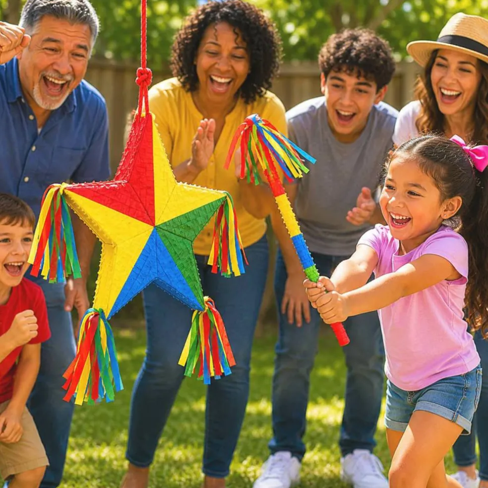 19" Multicolor Star Piñata