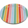 9" Multicolor Stripe Paper Plates, 10ct. by Celebrate It™