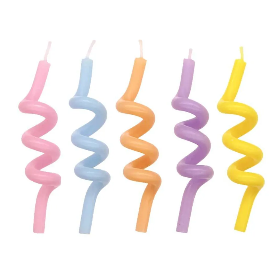 Multicolor Swirl Candles, 5ct. by Makery™