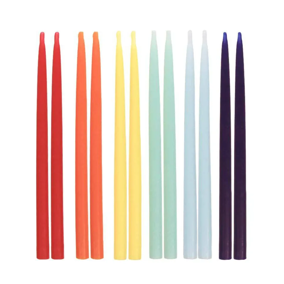 Multicolor Taper Candles, 12ct. by Makery™