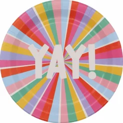 9" Multicolor Yay! Paper Plates, 10ct. by Celebrate Itâ„¢