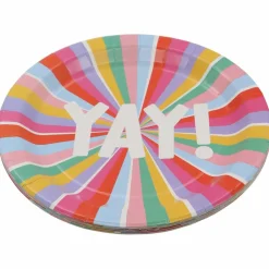 9" Multicolor Yay! Paper Plates, 10ct. by Celebrate It™