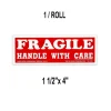 Multi-Functional 1 1/2''x 4" Glass Labels 500 Labels per Roll