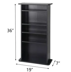 Multimedia Storage Cabinet DVD Rack Book Shelf Organizer.