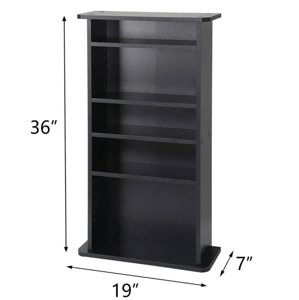 Multimedia Storage Cabinet DVD Rack Book Shelf Organizer.