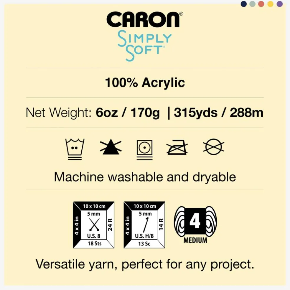 Multipack Caron® Simply Soft® Solid Yarn