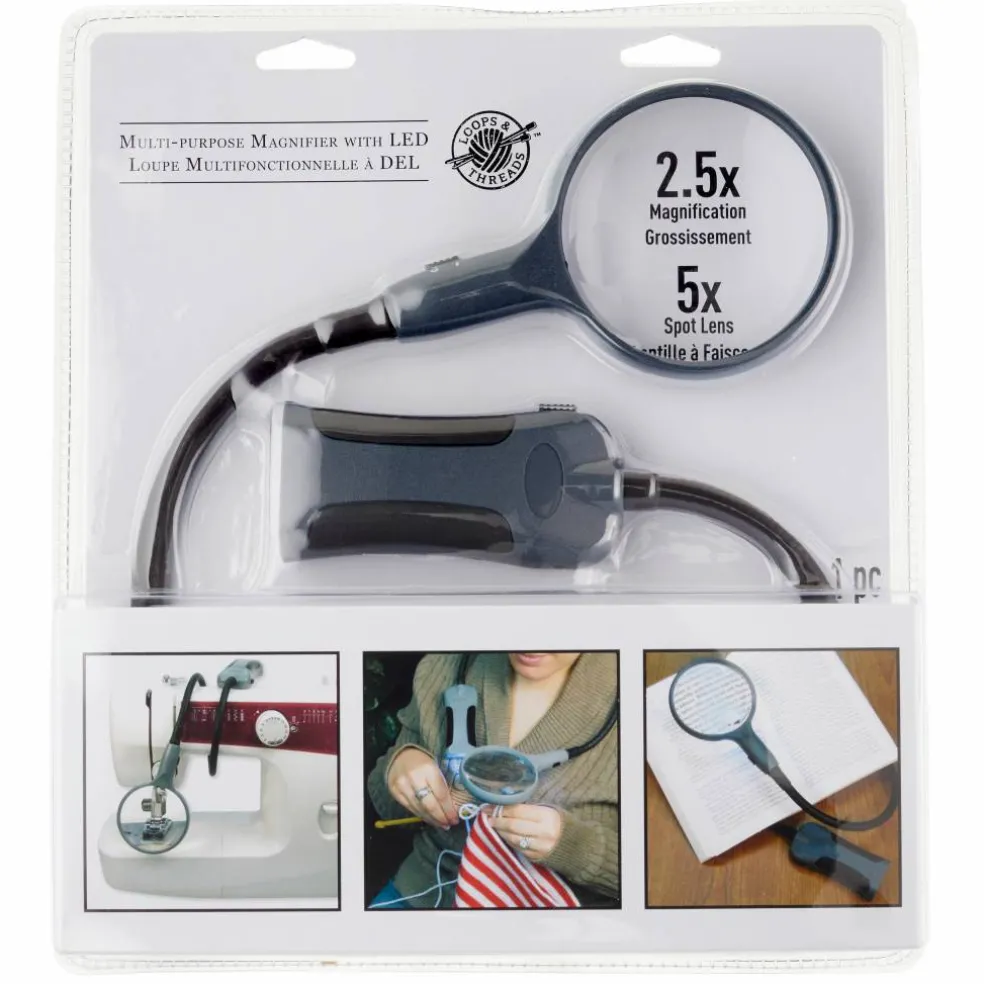 Multi-Purpose Magnifier with LED by Loops & Threads®