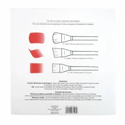 Multi-Purpose 6 Piece Synthetic Extra-Large Brush Set by Craft Smart®
