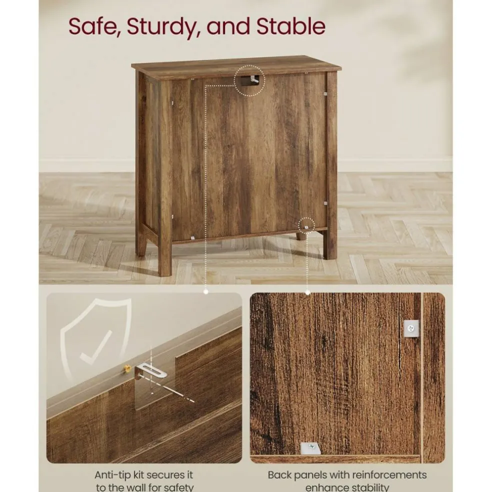 Multi Purpose Storage Sideboard Cabinet with Drawer, Farmhouse Console Cabinet with Adjustable Shelf for Home Organization