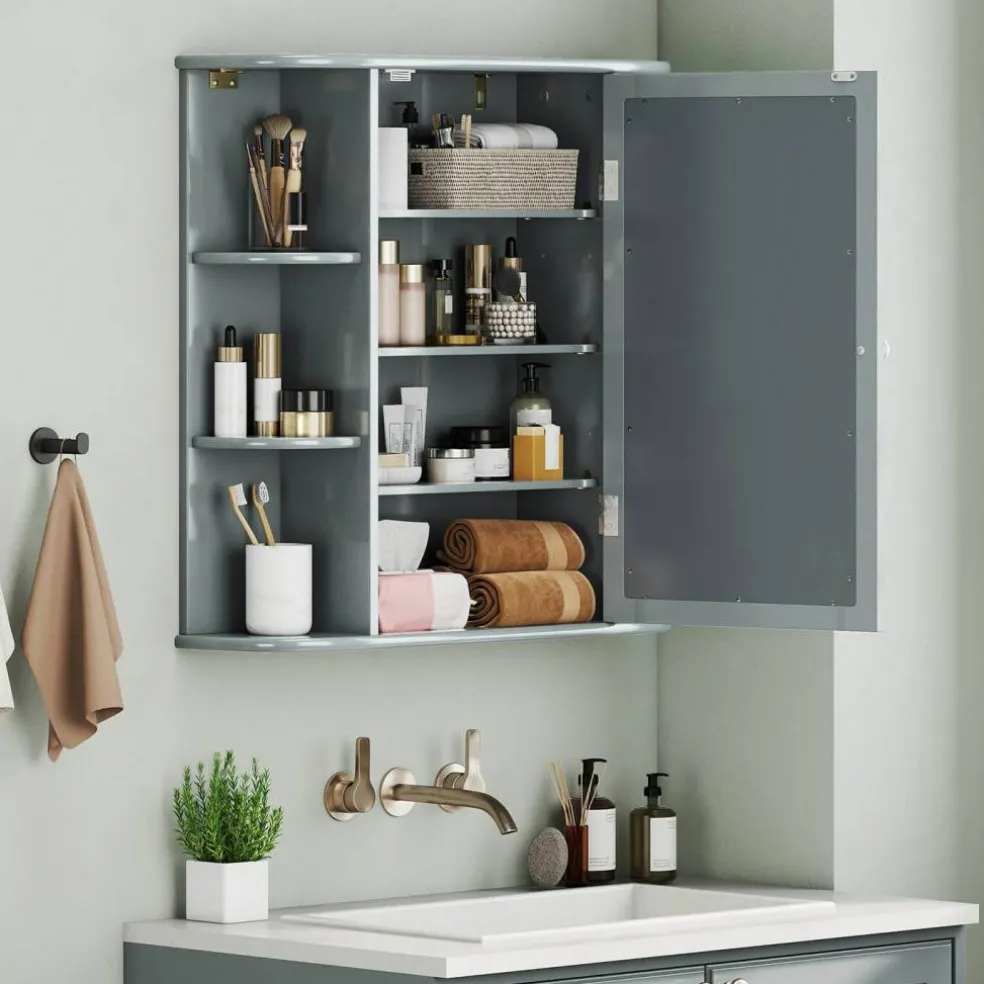 Multipurpose Wall Surface Bathroom Storage Cabinet Mirror