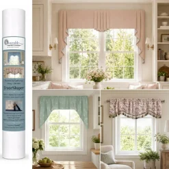 Multi-Style Swag Valance Kit Use Any Fabric to Make Curtains Without Sewing