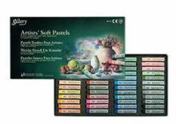 Mungyo Gallery Artists' Soft Pastel Squares Cardboard Box Set of 48 - Assorted Colors