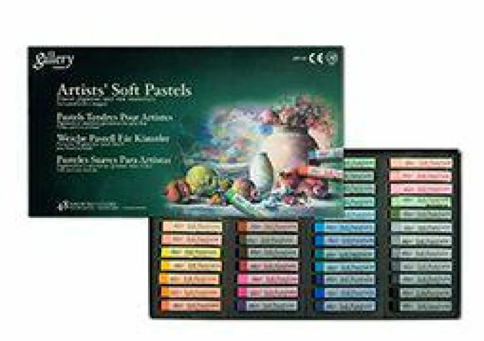 Mungyo Gallery Artists' Soft Pastel Squares Cardboard Box Set of 48 - Assorted Colors