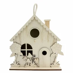 7" Mushroom & Flower Cottage DIY Plywood Birdhouse by Make Market®