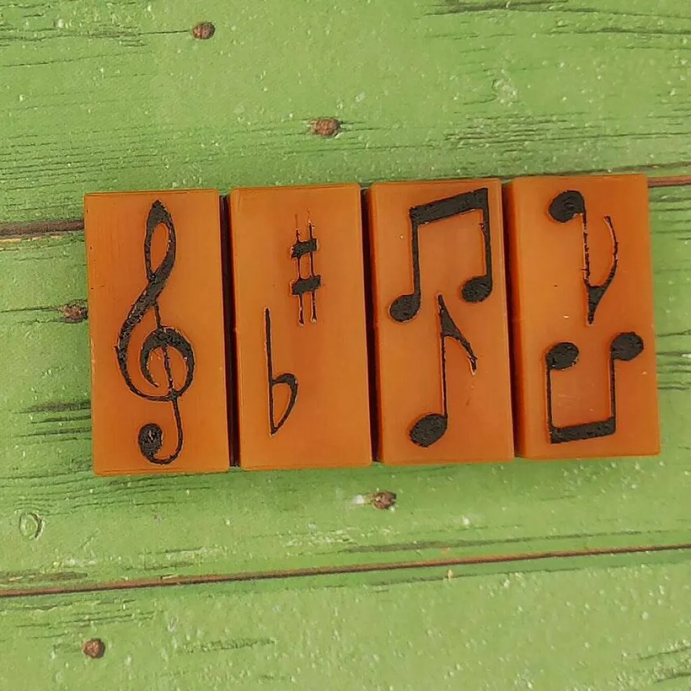 Music Wax Melt Snap Bar Silicone Mold