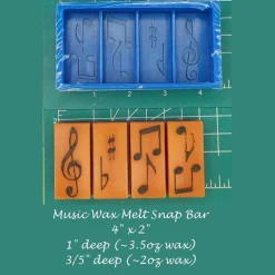 Music Wax Melt Snap Bar Silicone Mold