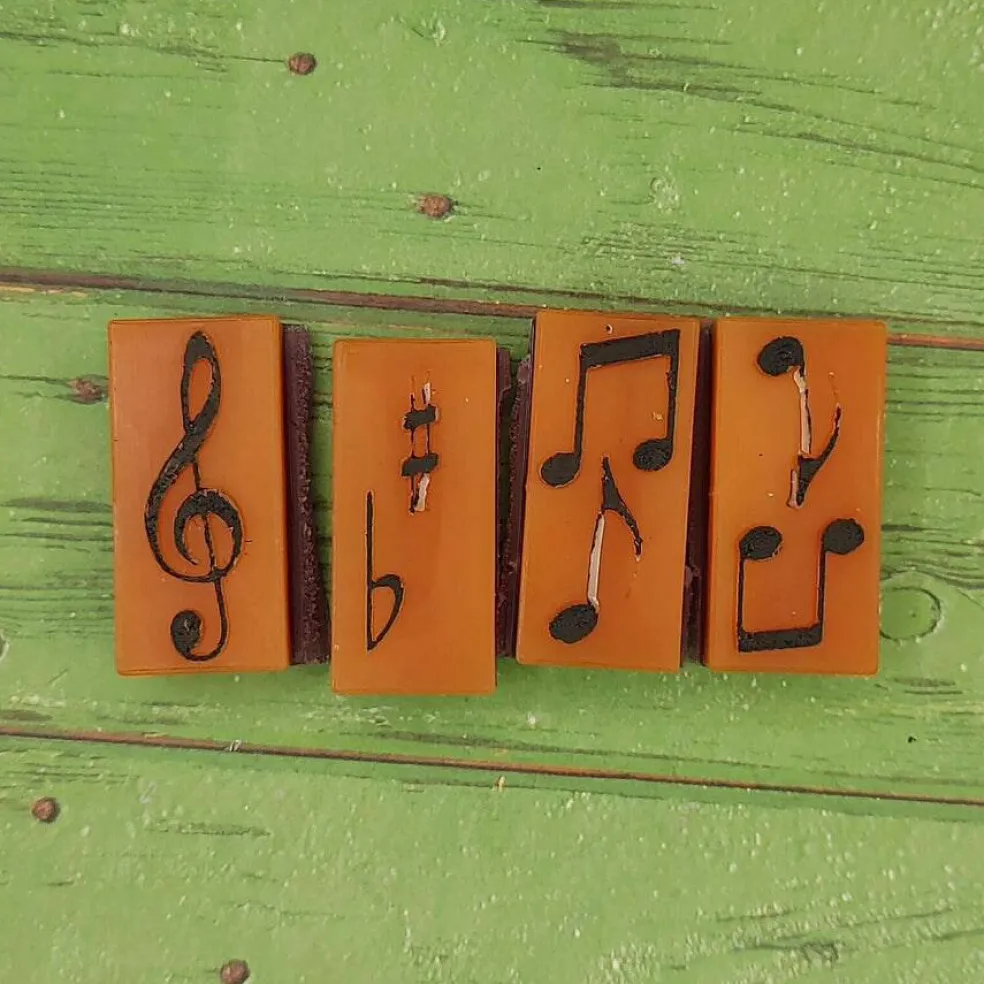 Music Wax Melt Snap Bar Silicone Mold